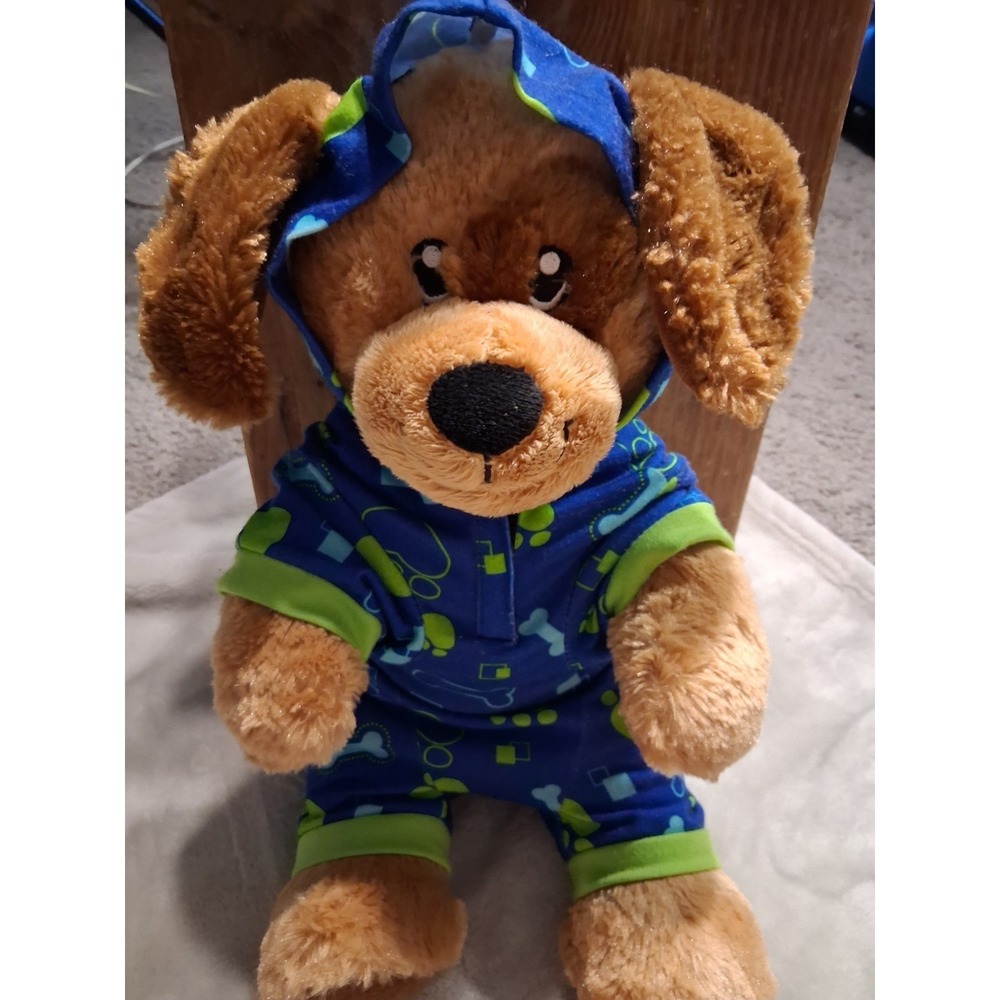 Build A Bear Brown Dog With Clothes Outfit BAB
